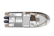 Jeanneau Merry Fisher 895 Sport - diagram of cabins layout Jeanneau Merry Fisher 895 Sport - Offshore