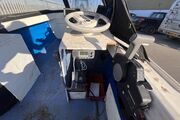 Fisherman 17 clinker boat - steering wheel and engine controls Fisherman  17 