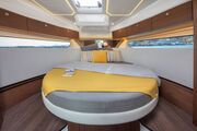 Jeanneau Merry Fisher 1095 Flybridge - forward cabin with island double berth and roof hatches Jeanneau Merry Fisher 1095 Flybridge
