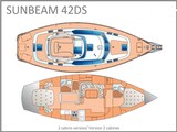 Sunbeam 42 DS-Layout Schochl Yachtbau Sunbeam 42 DS