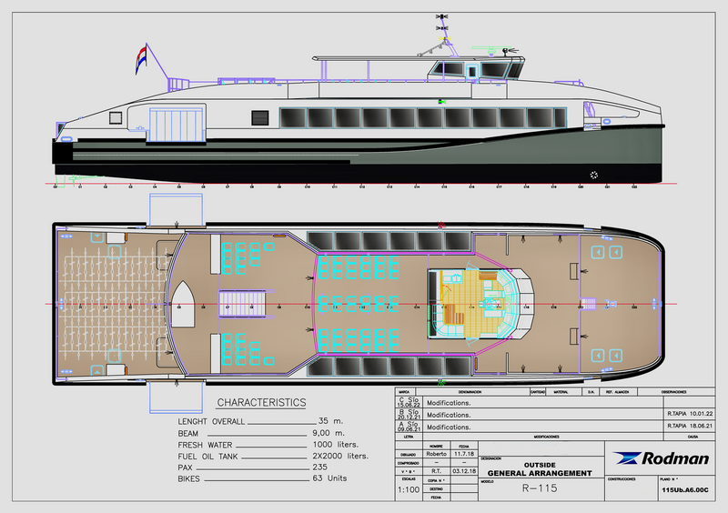  RODMAN Catamaran Passenger Ship 248 Pax RODMAN 115