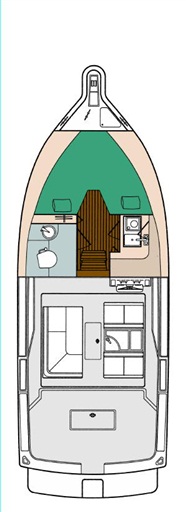 Layout Tiara Yachts 2900 Coronet