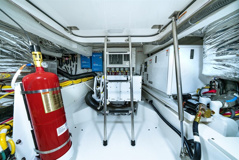 Tiara 48LE engine room detail Tiara Yachts 48 LE