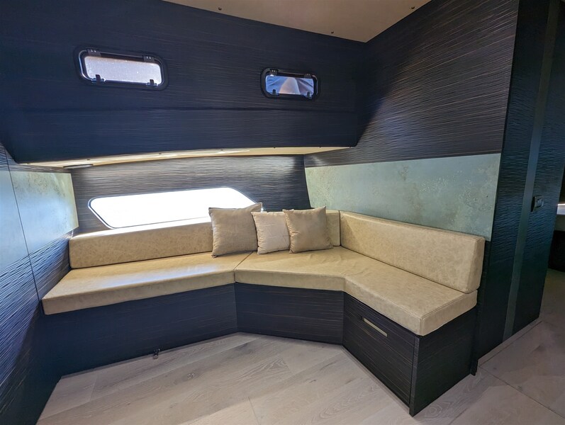 Apex 60 port dinette Apex Yachts Apex 60
