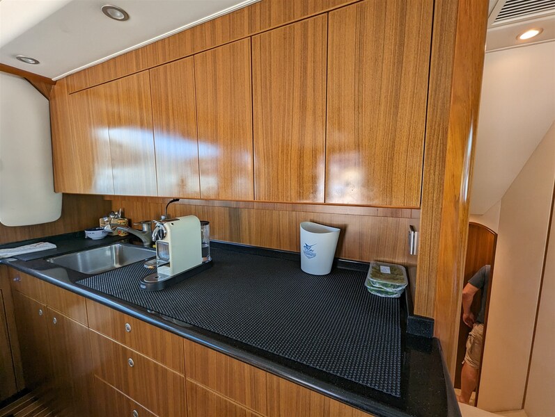 Viking 54 Convertible galley detail Viking Yachts 54' Convertible