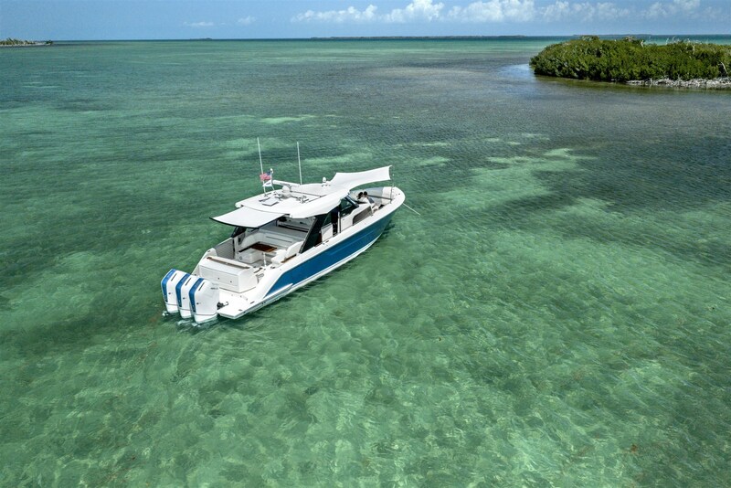 Aerial view Tiara Yachts 46LS