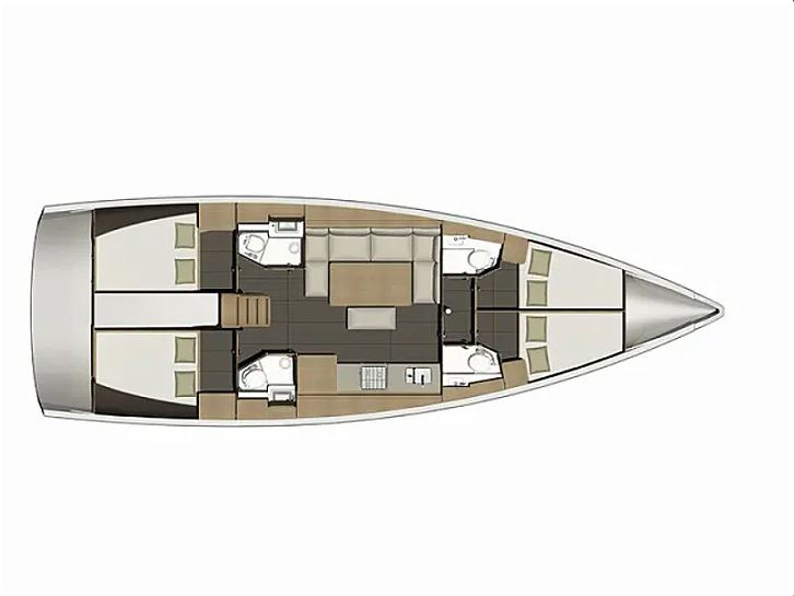 layout Dufour 460 Grand Large