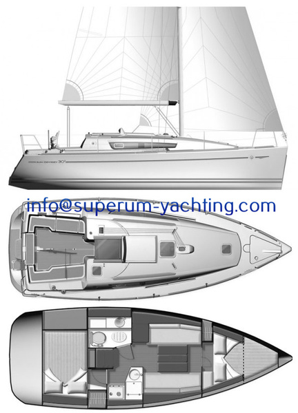 sun_odyssey_30I_drawing Jeanneau Sun Odyssey 30i