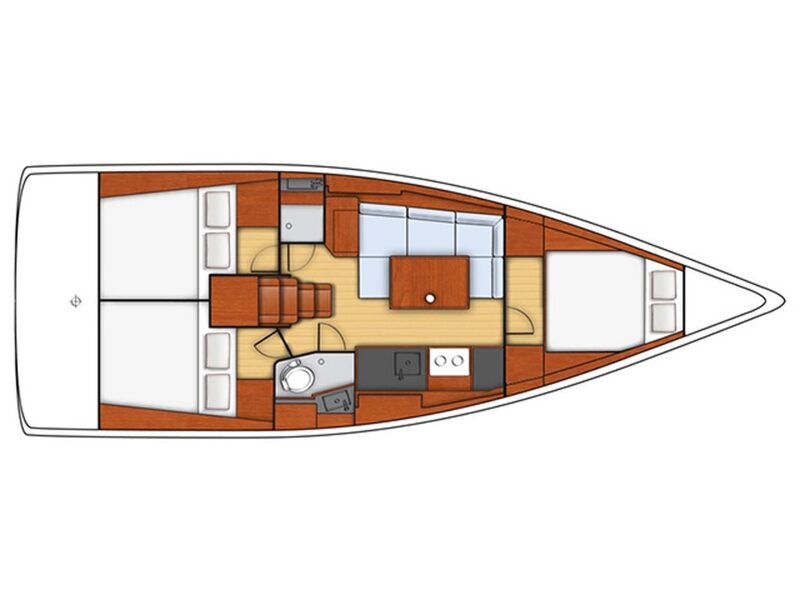 Layout Beneteau Oceanis 38