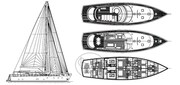 Marina Vela - GA plan Mural Yachts 28 M