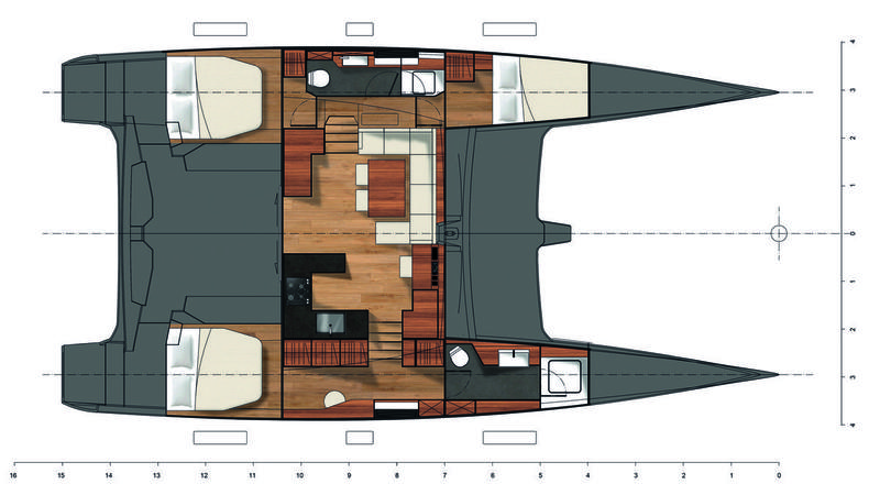 C-Galley ITA 14.99 Performance cruising catamaran with electric propulsion system