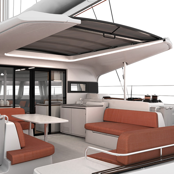 Excess 15, sliding sunroof Excess catamarans release more info on upcoming models