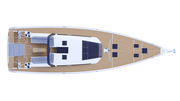 Deck plan Dufour new flagship - DUFOUR 61